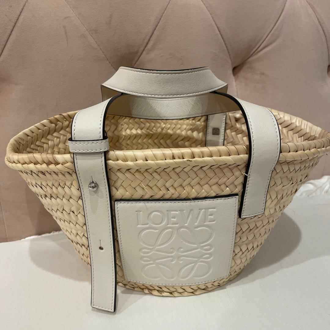 LOEWE かごバッグ 白