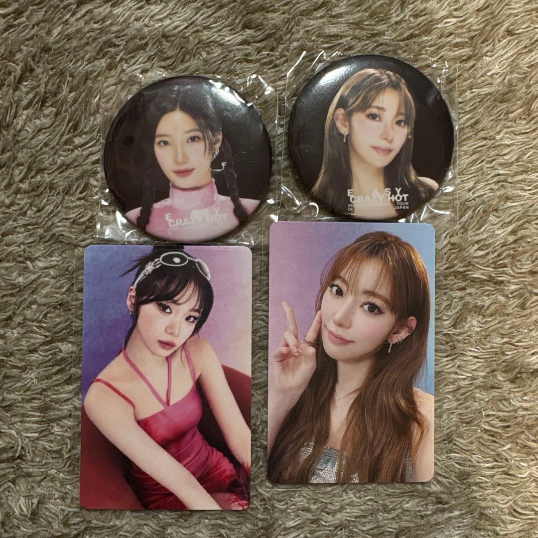 Le Sserafim 缶バッチ トレカ チェウォン、カズハ、宮脇咲良 - メルカリ