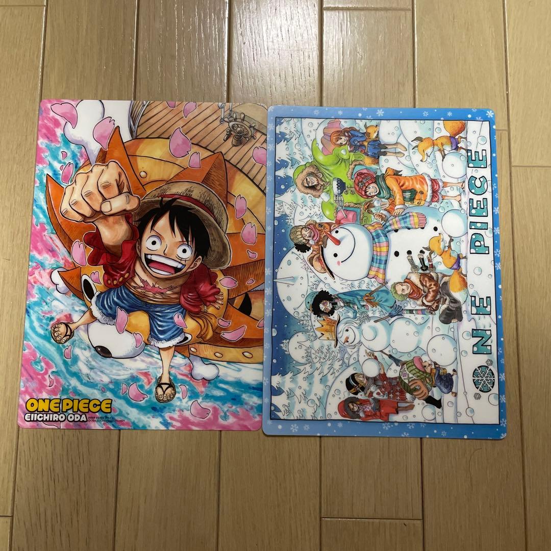 公式ONE PIECE ワンピース 下敷きセット 2枚 B4 勉強 ルフィ - メルカリ