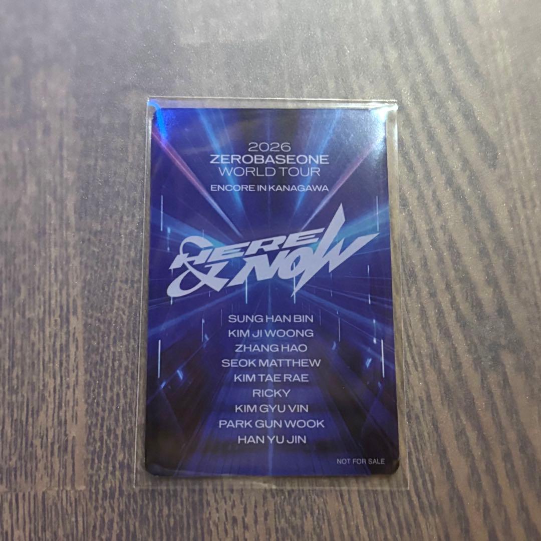 zb1 ソンハンビン here&now アンコン 会場限定 CD購入特典トレカ