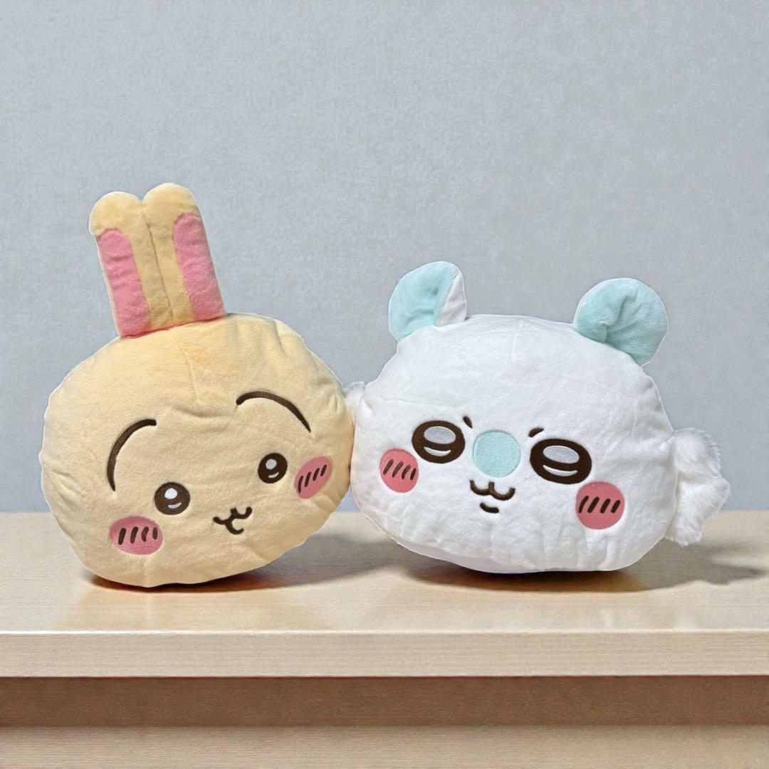 新品タグ付き ちいかわ プレミアムドームクッション うさぎ モモンガ 2
