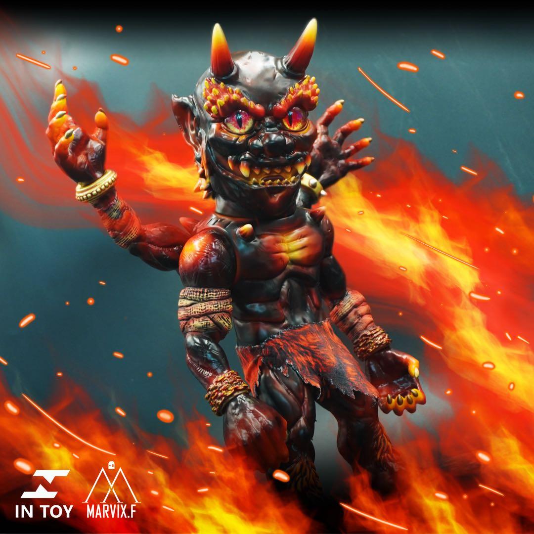 鬼入道 三期色 煉獄エディション デビル 怪獣 可動 ソフビ フィギュア