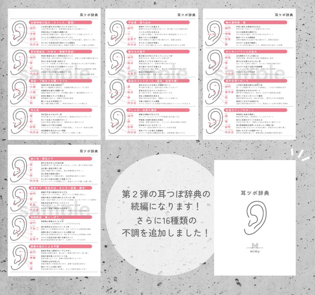 耳ツボジュエリー | 耳つぼ辞典 | 耳つぼマップ | 全32通り - メルカリ