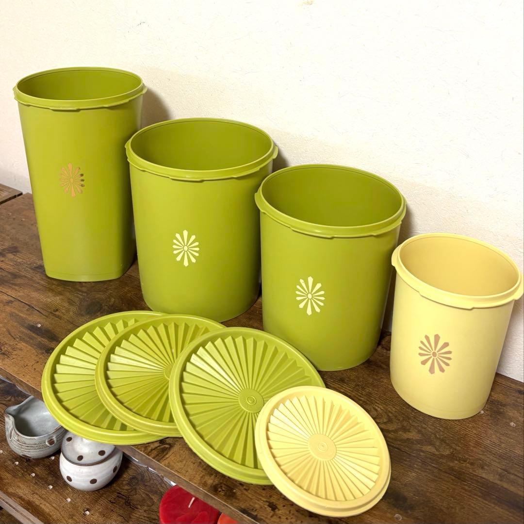 まる子様用】タッパーウェア マキシデコレーター 4個 昭和レトロ