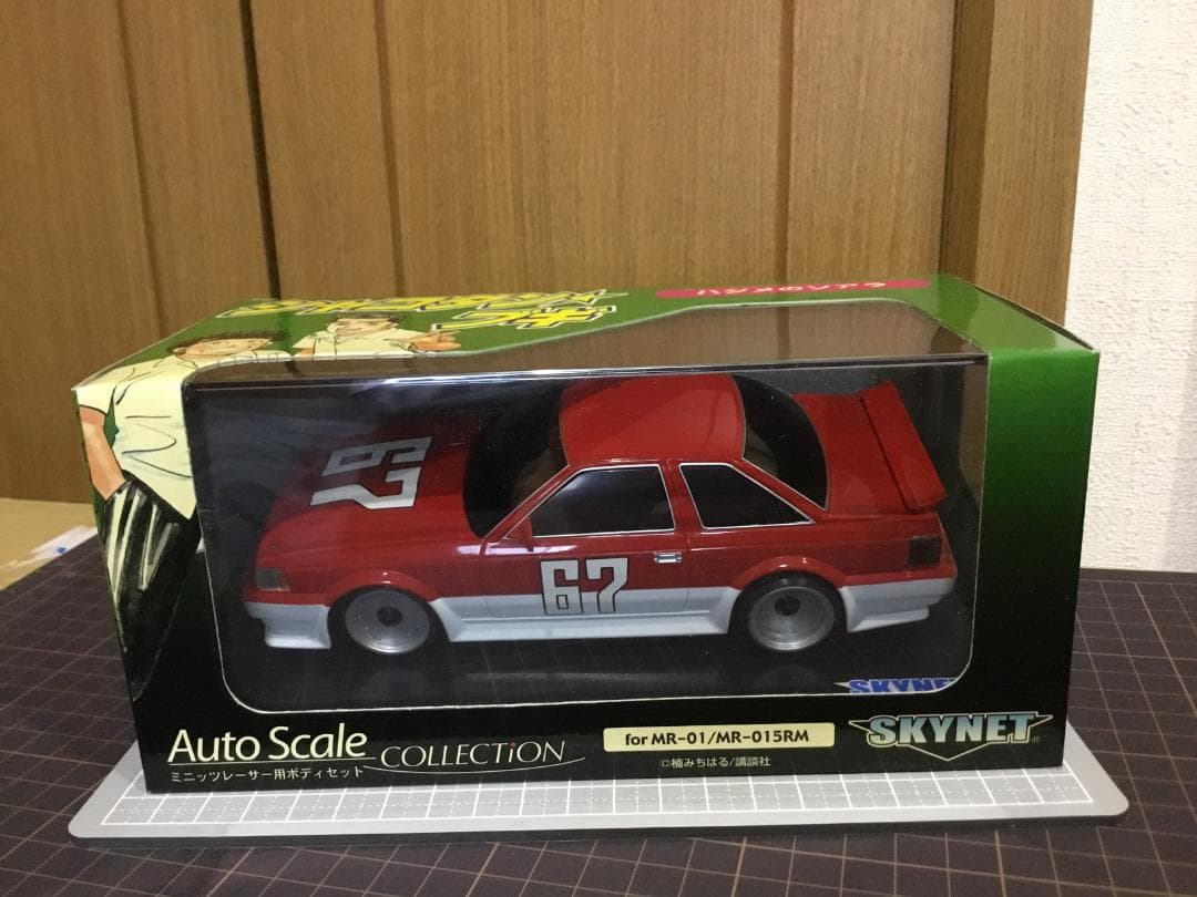 ミニッツレーサー用ボディ ハジメのソアラ（スカイネット製）白／赤