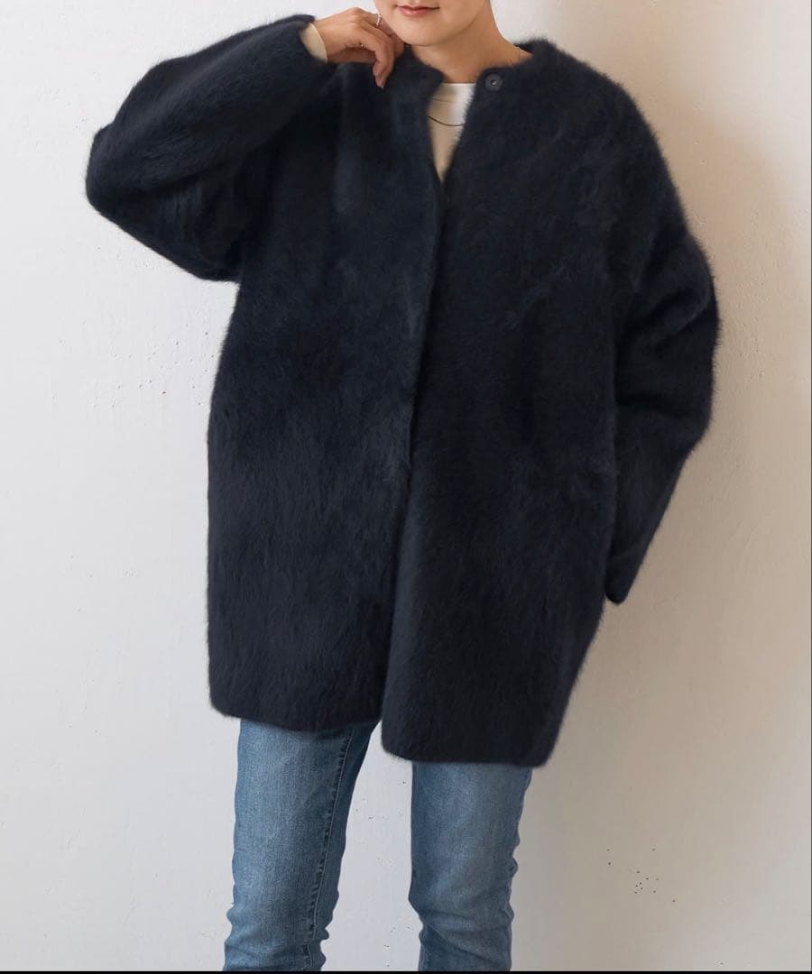 BEARDSLEY ファーニットコート タグ付き新品 - メルカリ