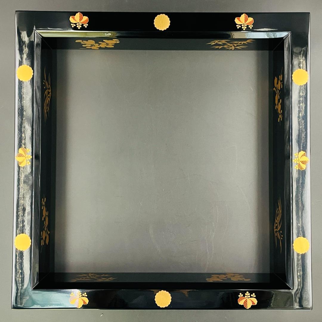 未使用保管品】高台寺蒔絵 四君子文 黒塗 炉縁 茶道具 箱付き - メルカリ