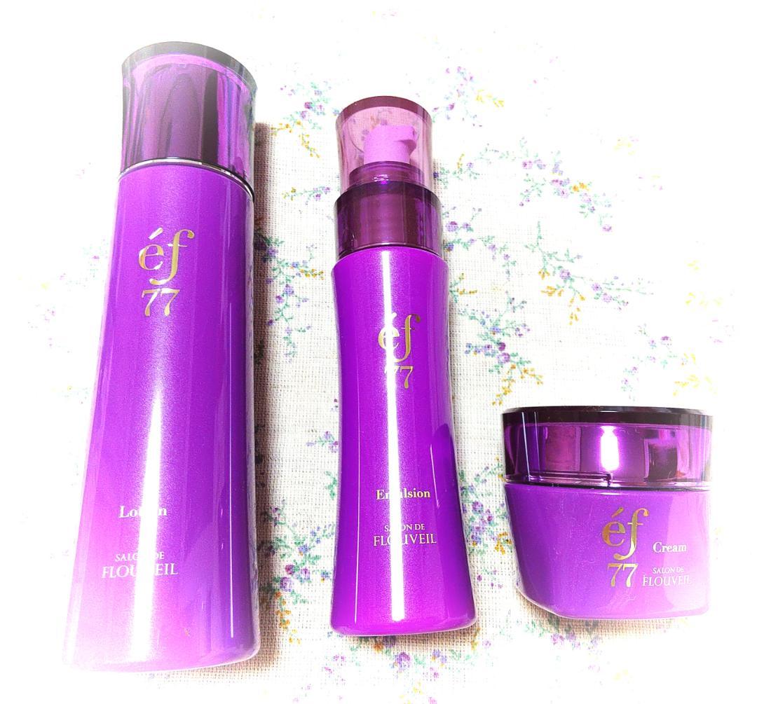 全6点☆紫ものがたり付き☆エフ77一式☆洗顔 化粧水 乳液 他