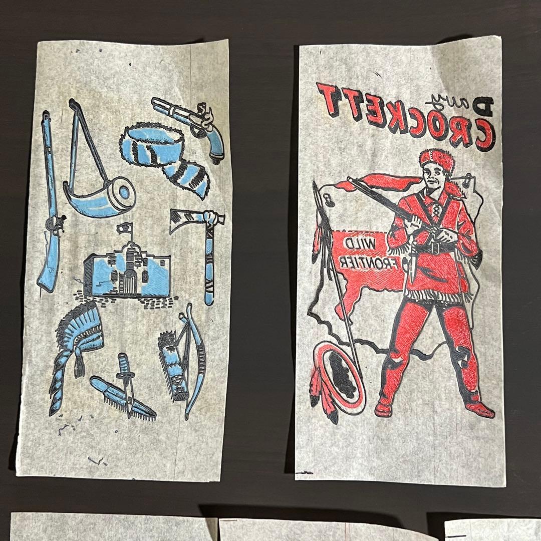 50s ビンテージ アイロンプリント 転写紙 デイビークロケット