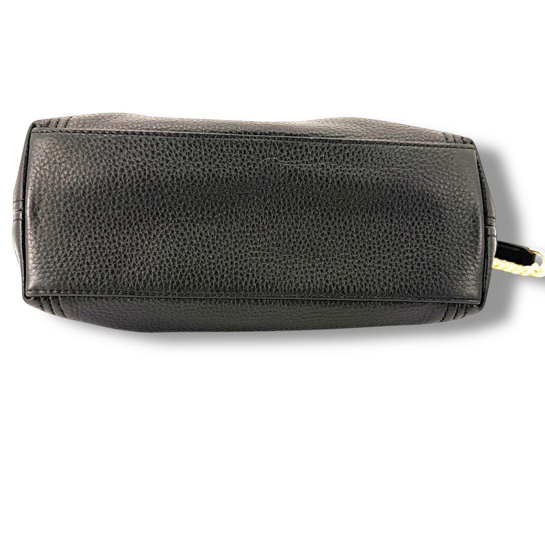 《極美品》マイケルコース ミニショルダーバック チェーン レザー シボ革 通勤