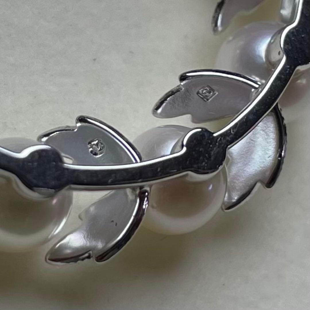 ミキモト アコヤ真珠 ブローチ 5.8mm SILVER