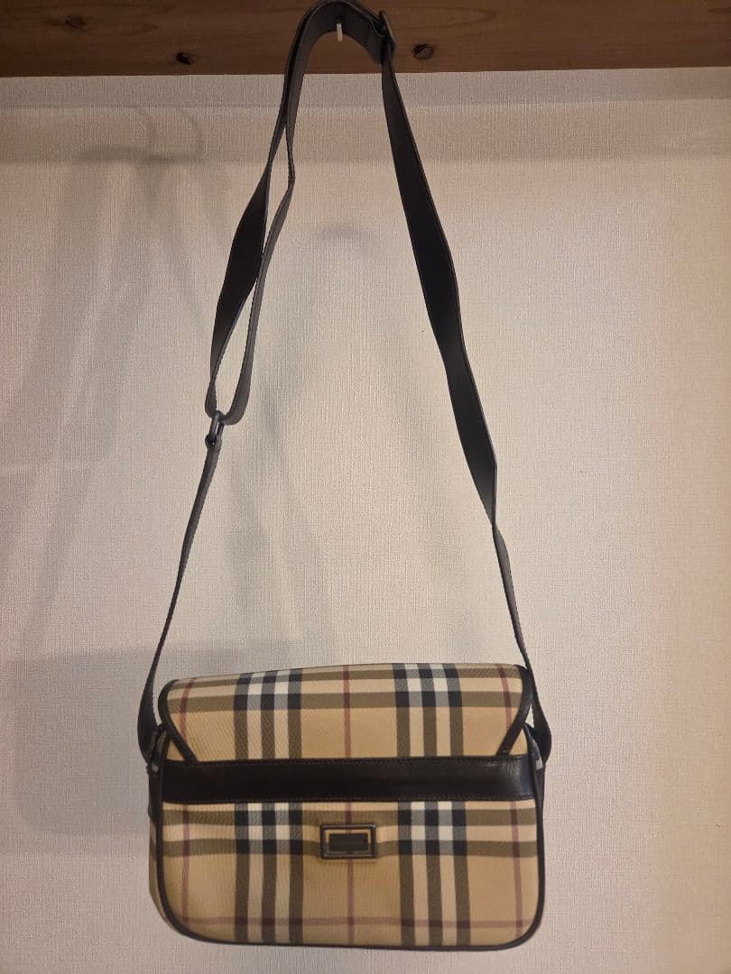 BURBERRY バーバリー ノバチェック ショルダーバッグ ※記名あり注意