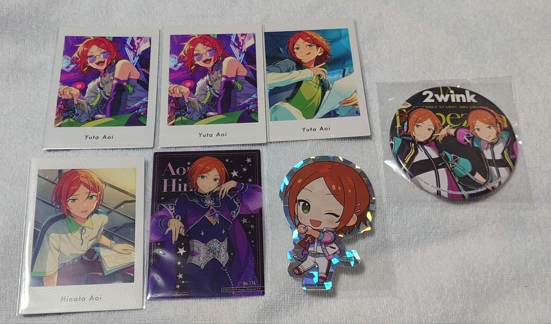 あんスタ 特典 缶バッジ ぱしゃっつ クリアカード シール 葵ひなた 葵