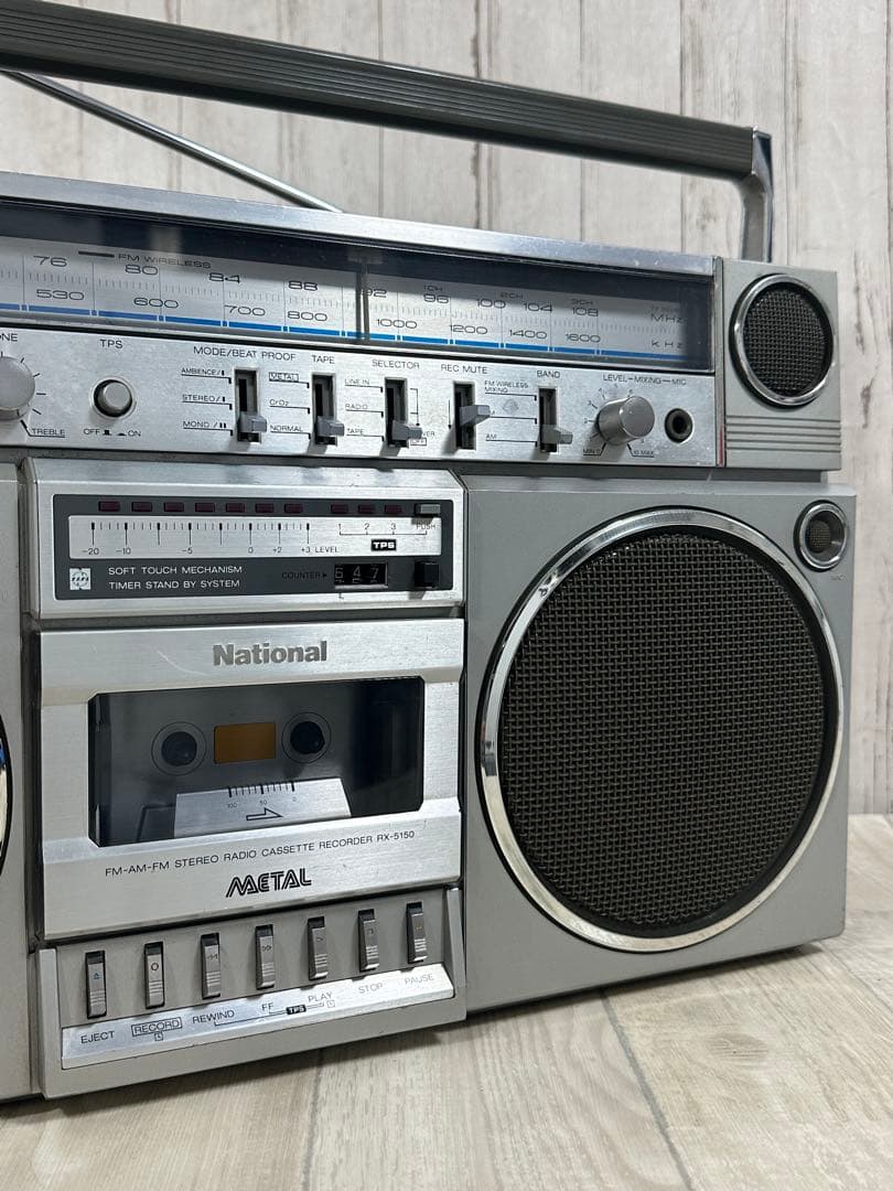 動作品| National AmbienceRX-5150 ラジカセ FM/AM - メルカリ