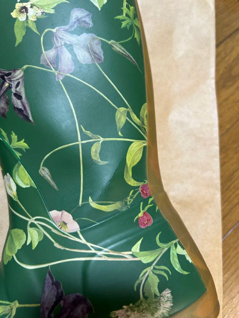 値下げしました！【24㎝】HUNTER RHSコラボ花柄ロングレインブーツ