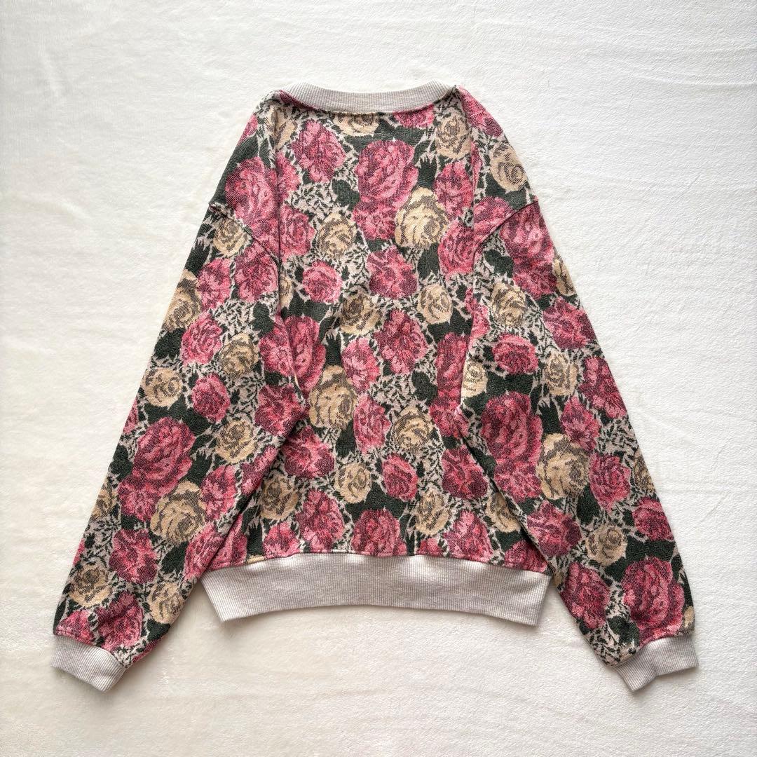 KAPITAL キャピタル ローズ柄 スウェット ゴブラン天竺クルー