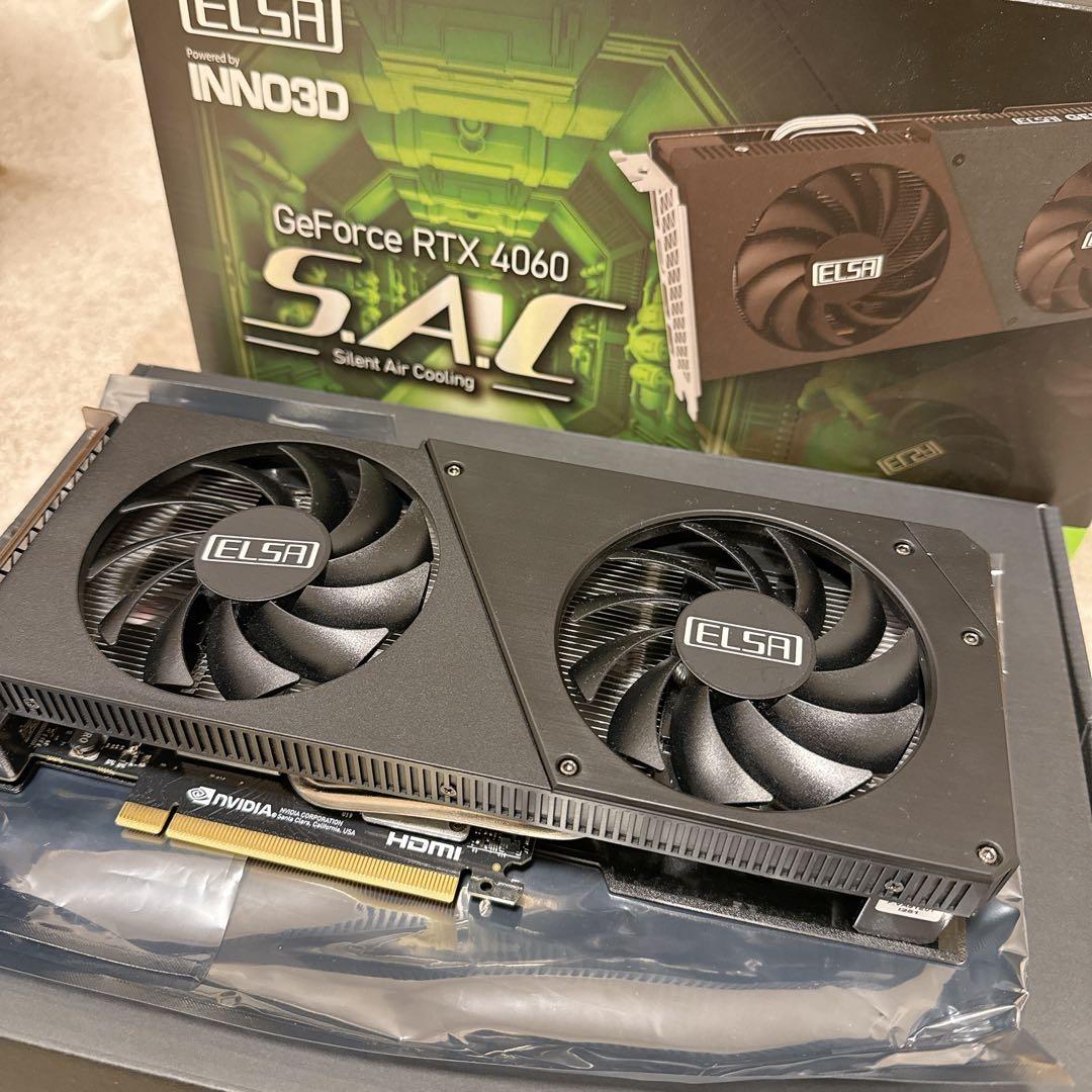 グラフィックボード・グラボ・ビデオカード NVIDIA ELSA GeForce RTX4060 8GB 新製品）ELSA GeForce RTX 4060 S.A.C を発表いたします - 株式会社
