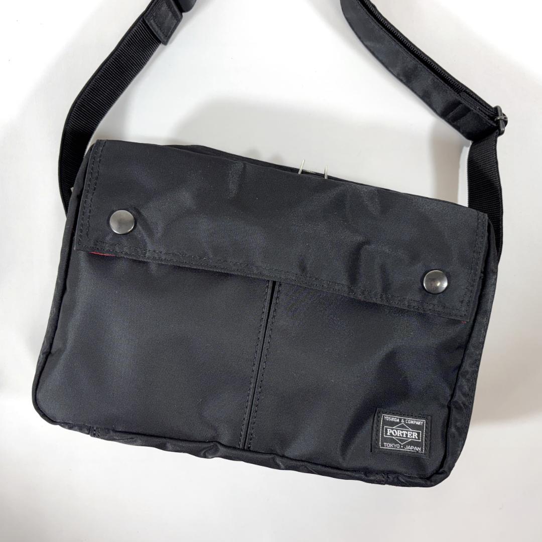 極美品・別注 ポーター×エルファイン ショルダーバッグ 斜めがけ 2層