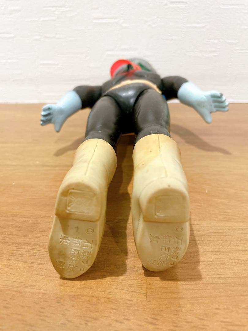 旧バンダイ 仮面ライダー スタンダードソフビ ポピー 当時物 面取れ