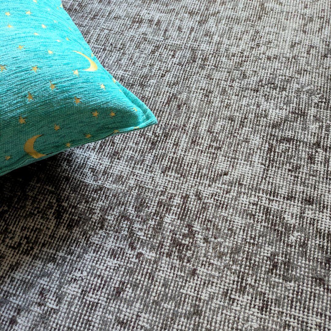 111×207 オーバーダイニュアンスグレー トルコヴィンテージラグ