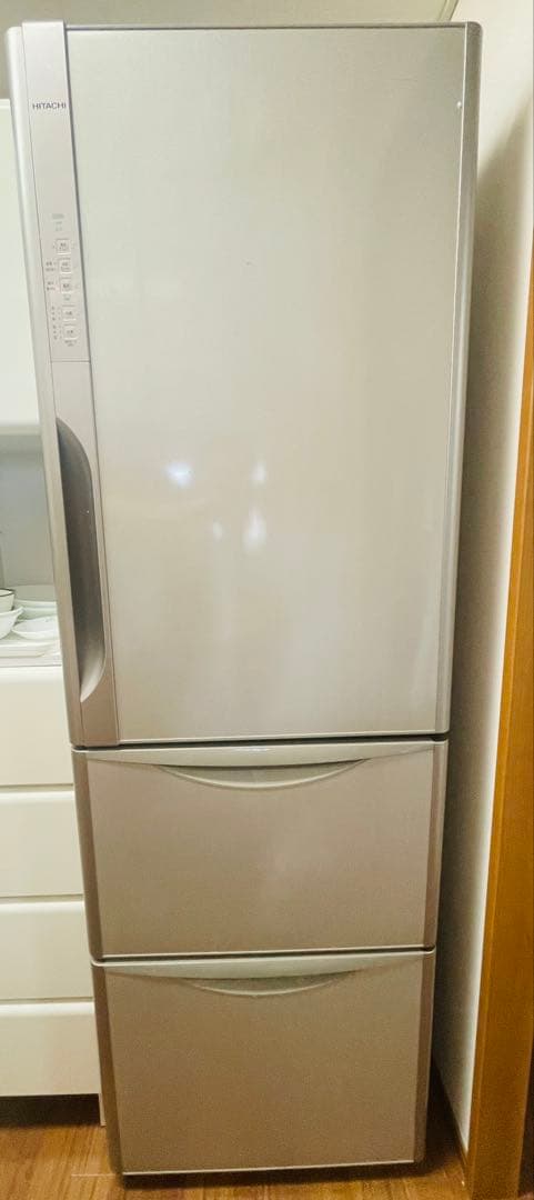 HITACHI 冷蔵庫 R-K370FV 251L 冷蔵庫／HITACHI／日立／R-K370FV(T)型／2016年製／3D／365L／真空