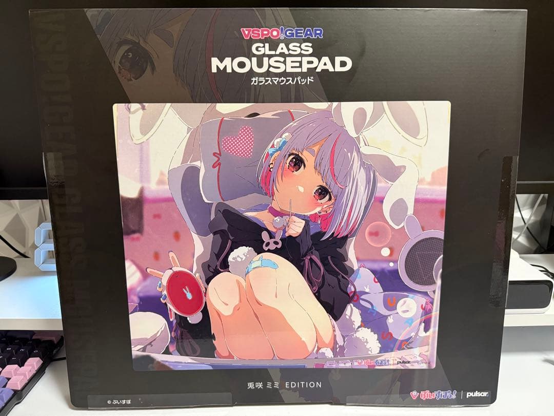 ぶいすぽ 兎咲ミミ ガラスマウスパッド VSPO! GEAR マウスパッド