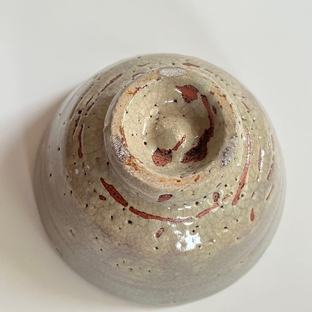 未使用】大和松雁（ 松雁松緑 ）萩焼 ☆ 抹茶椀 茶碗 茶器 共箱 共布