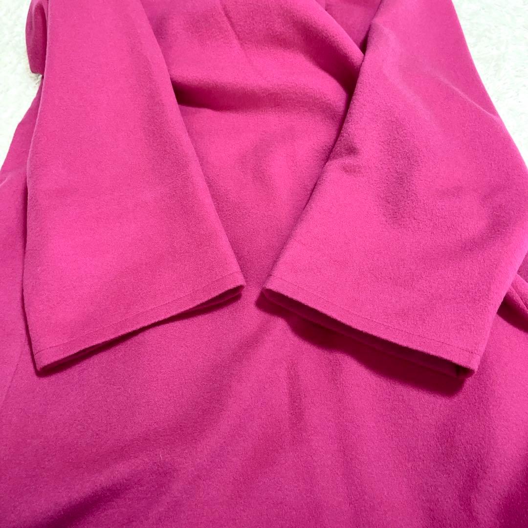 超希少✨イヴサンローラン YSL ウールコート フーデッドコート ピンク M