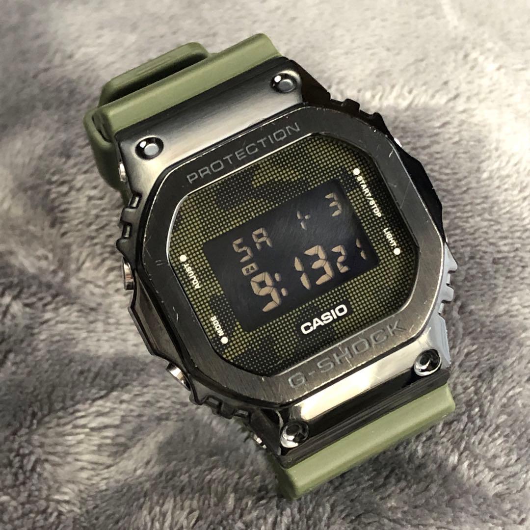 メタル×ミリタリー GM-5600B カーキグリーン G-SHOCK G-Shock Metal Case Edition Watch GM-5600B-3