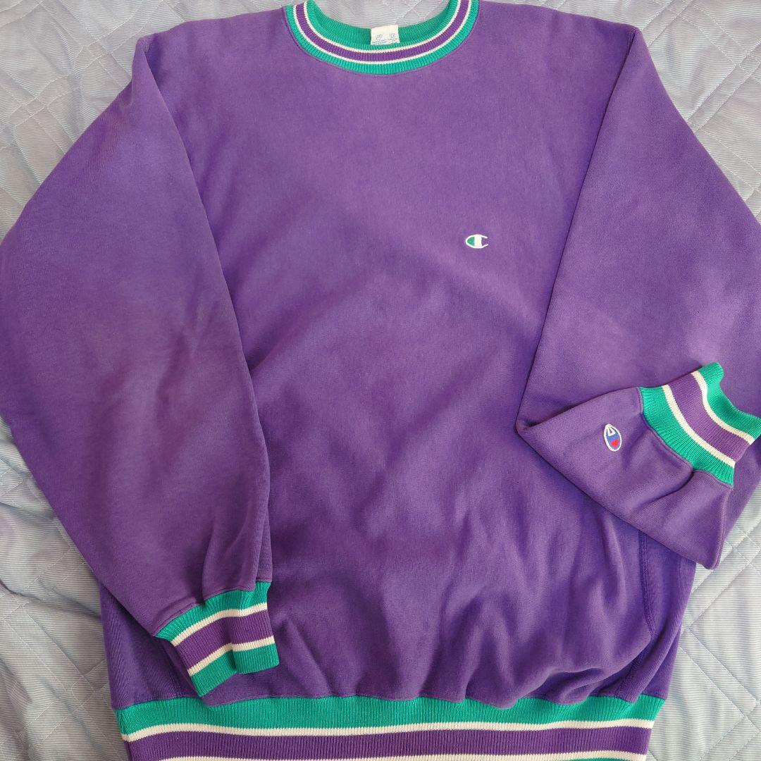 希少 チャンピオン リバースウィーブ 90s アメリカ製 リブライン XXL