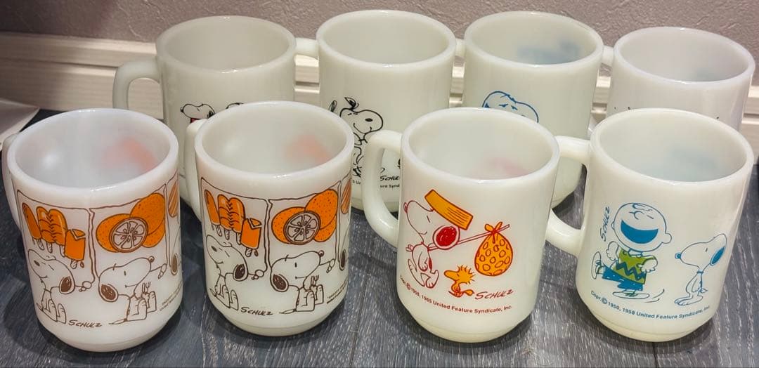 I*o様 FireKing スヌーピーマグ まとめ売り ファイヤーキング 8セッ ファイヤーキング fire-king スヌーピー スイーツ : Tom-nuy - 通販