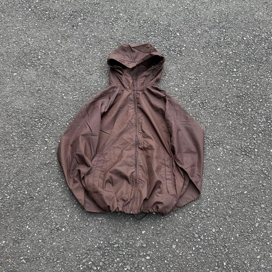 90's old uniqlo shell jacket brown tech - メルカリ
