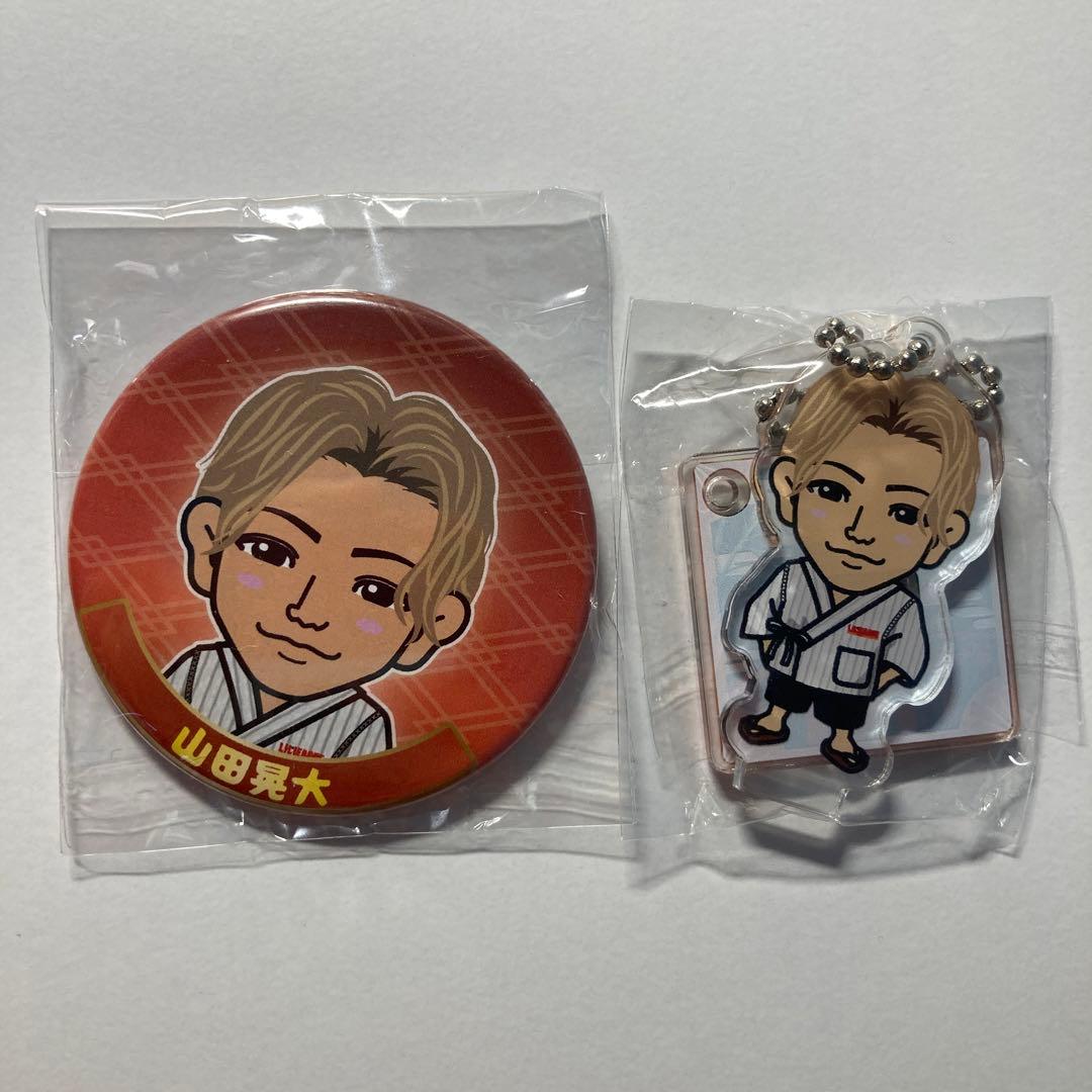 LIL LEAGUE 山田晃大居酒屋えぐざいる缶バッジ、ミニアクスタ甚平