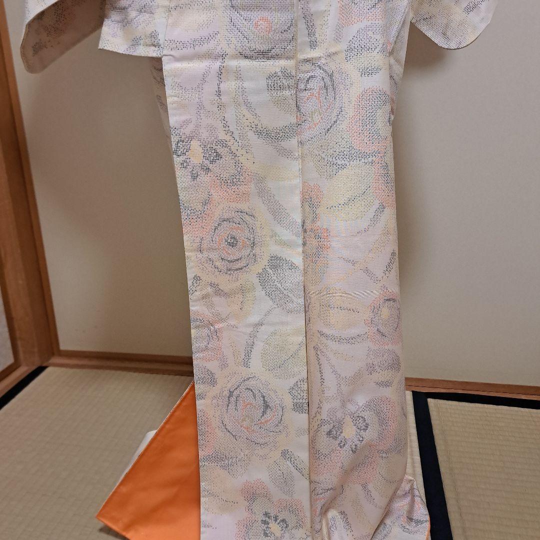 nao様専用 普段着物 紬 クリーム色 M 肩身丈159 +有松絞り浴衣 - メルカリ