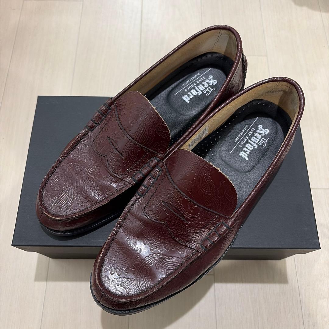 靴 Kenford Wine Paisley Loafer L.H.P. Ura-Hara」が「The Kenford Fineshoes」の別注ローファー”Wine