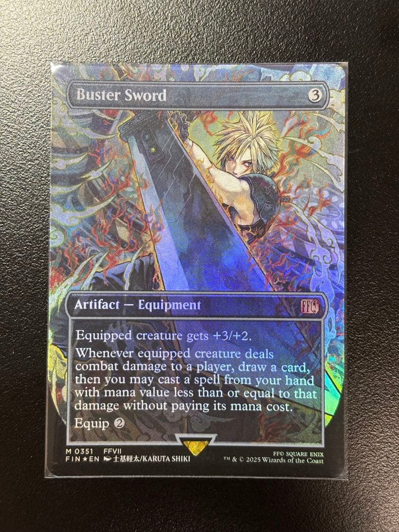 バスターソード　英語版　foil MTG FOIL)バスターソード/Buster Sword《日本語》【FIN】