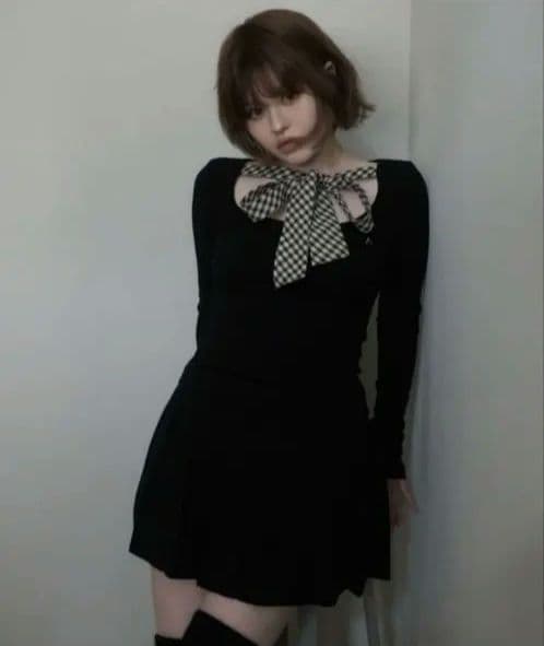 ANDMARY Ami ribbon check tops - メルカリ