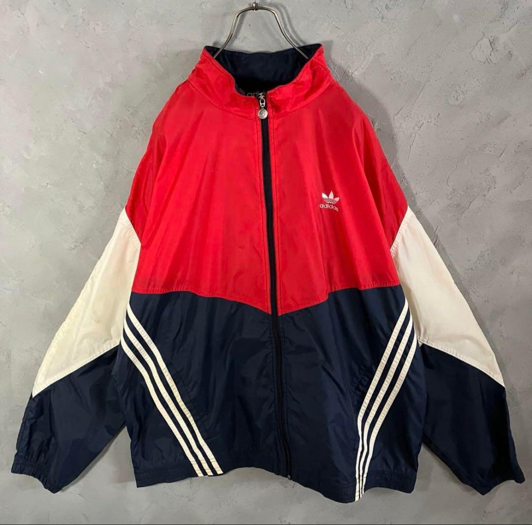 US 古着 常田大希 90s 万国旗タグ adidas ナイロンジャケット L - メルカリ