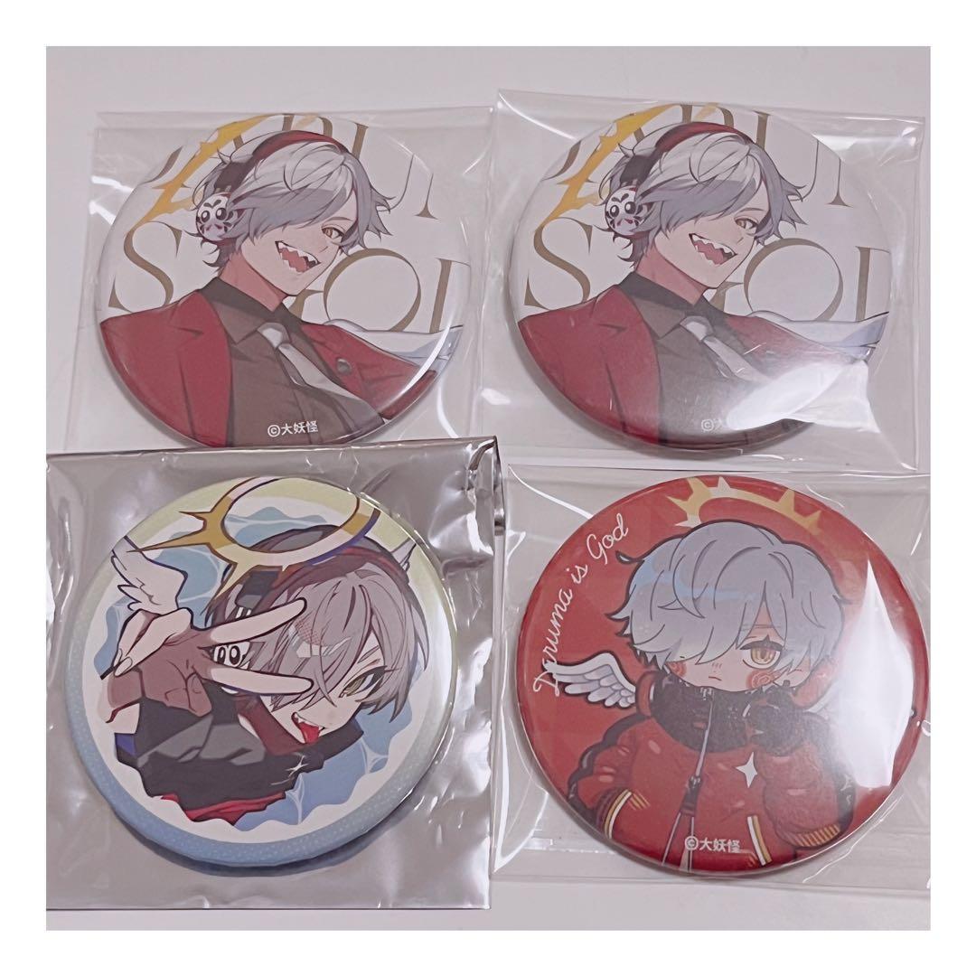 だるまいずごっど 缶バッジ 大妖怪 CR セット - メルカリ