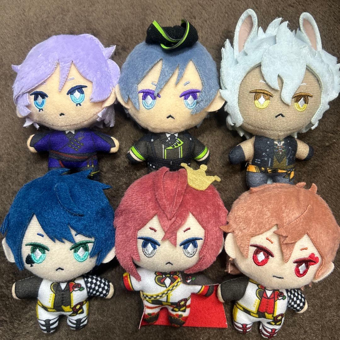 ぬいぐるみ6点セット ツイステッドワンダーランド ※頭のゴム紐なし