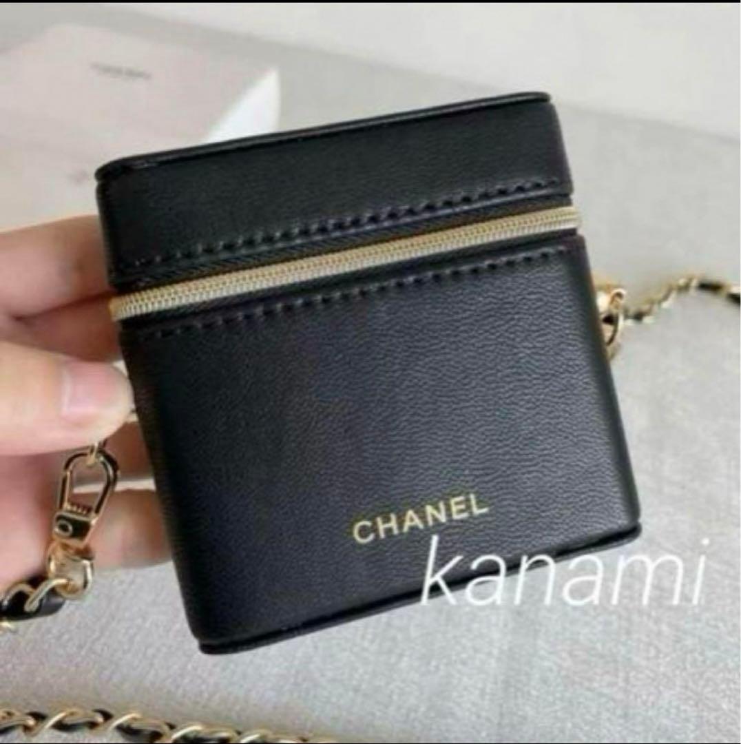 シャネル ノベルティ リップケースポーチ チェーン箱付き/新品未使用品
