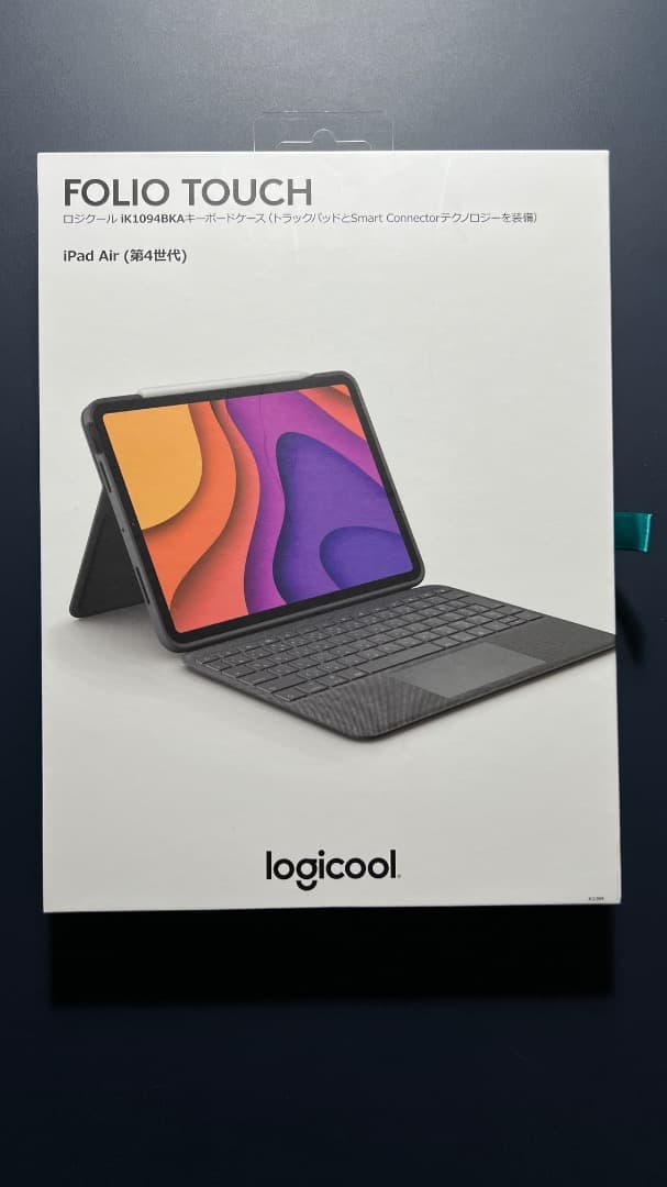 Folio Touch (iPadAir4世代) ロジクール iK1094BKA ロジクール、日本語配列のキーボード一体型ケース「FOLIO TOUCH」iPad