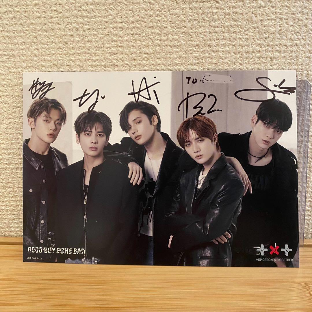 値下げ】TXT フォトカード メンバー全員 直筆サイン - メルカリ