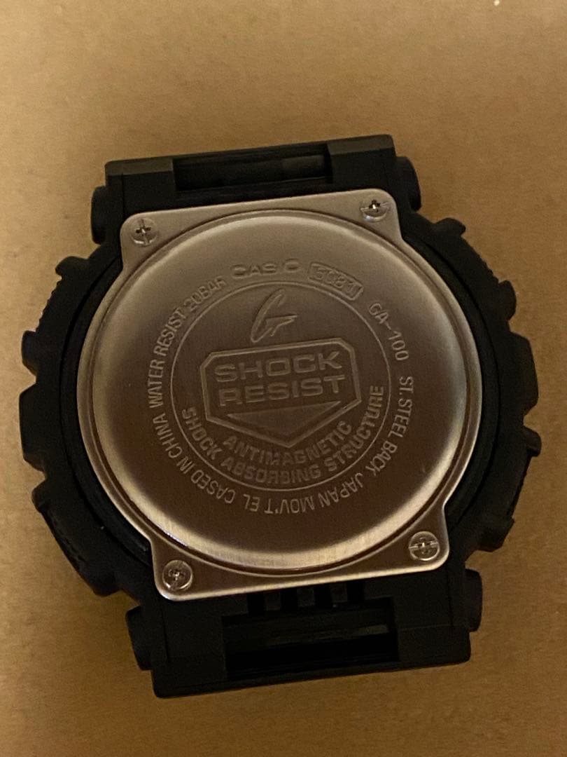 【 ベッカム着用G-SHOCKの電池新品 】 GA100 BLACK MODEL