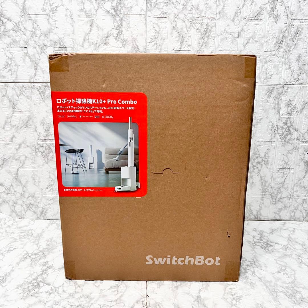 【未開封】SwitchBot ロボット掃除機 K10+ Pro Combo SwitchBot ロボット掃除機 K10＋Pro Combo | ロボット+スティックが1