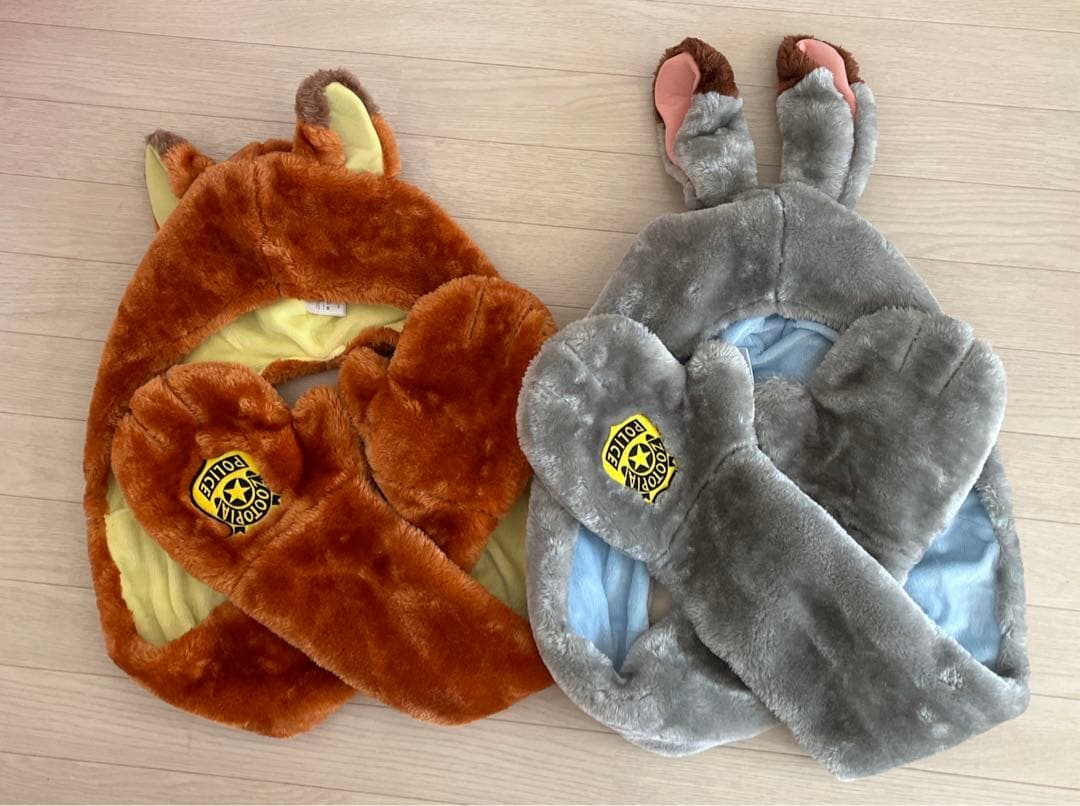 ディズニー ズートピア ファンキャップ フード付きマフラー - メルカリ