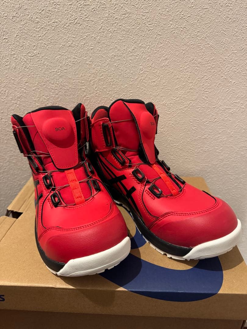 アシックス　ウィンジョブ　CP304 BOA 25.5cm レッド/ブラック