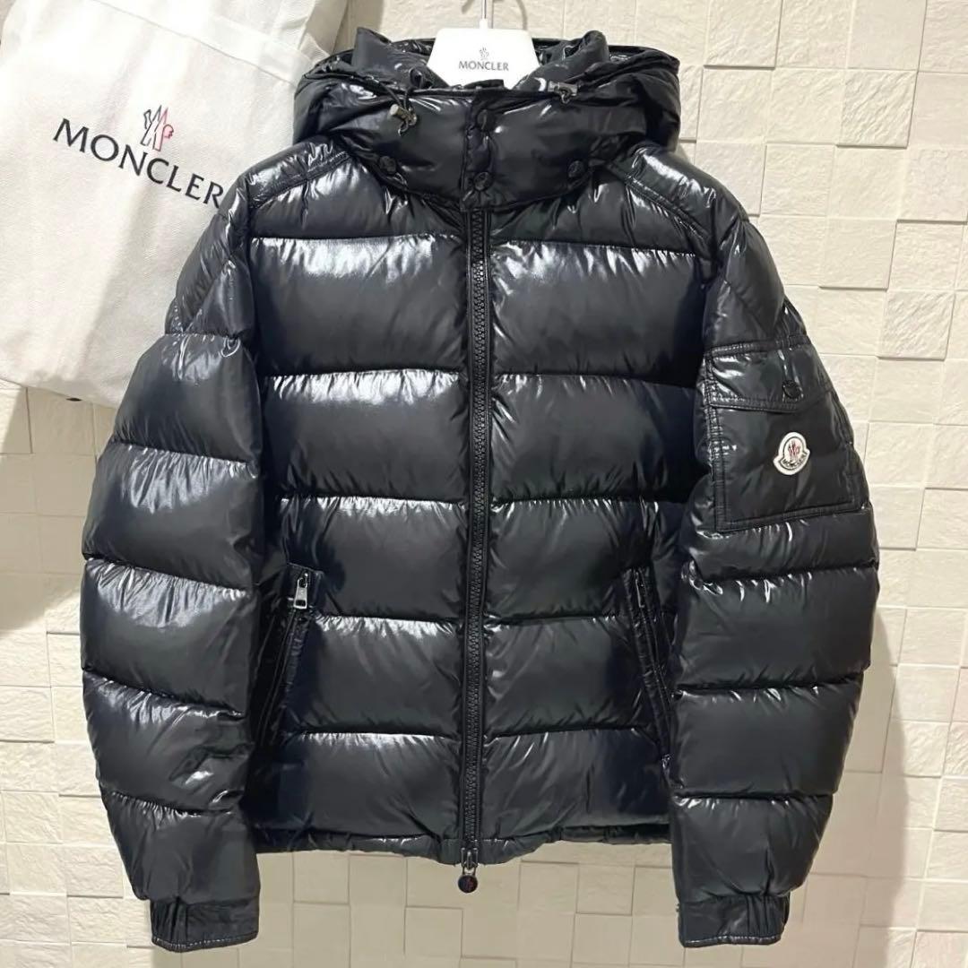 極美品/近年モデル】モンクレール MAYA ダウン 黒 TG.1 付属品有り