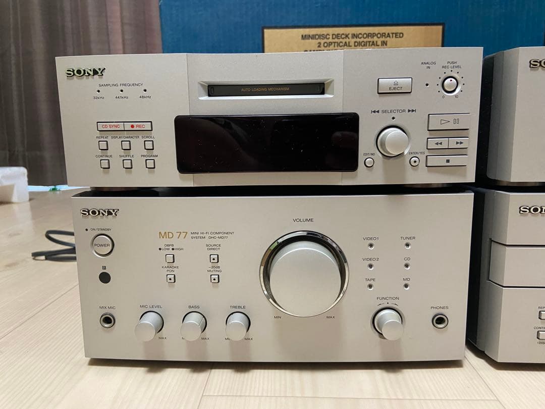 ①SONY MDコンポ DHC-MD77 ジャンク品 ②スピーカーあります - メルカリ