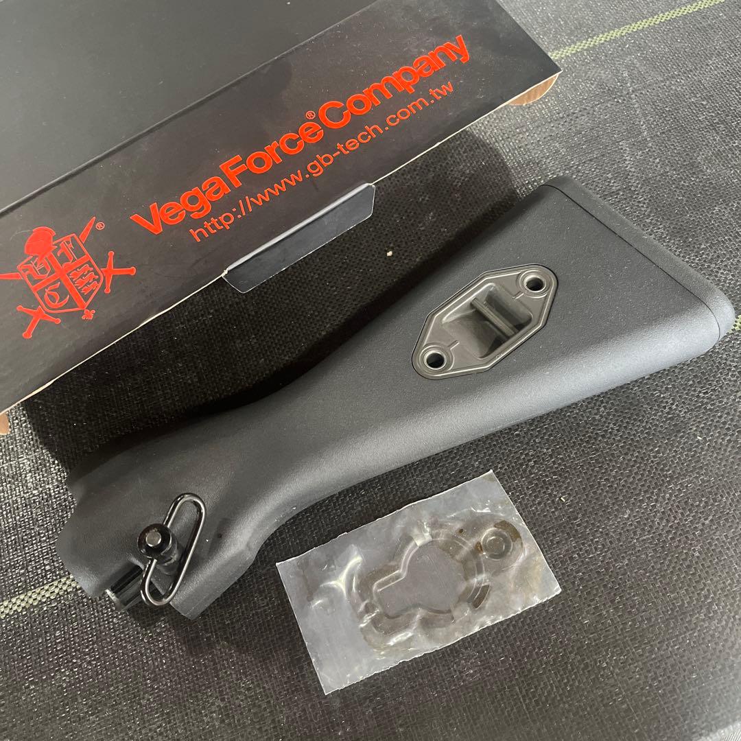 VFC製　次世代mp5対応　ブラック ストック　QDスイベル仕様固定ピン付き 次世代 MP5 QDスリングマウント VFC製 次世代mp5対応 ブラック